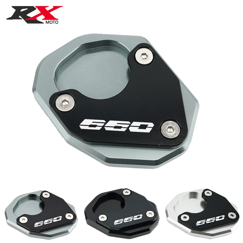 

For Trident 660 Trident660 2021 2022 Latest Motorcycle cnc Kickstand Foot Side Stand Extension Enlarge Pad Support Plate
