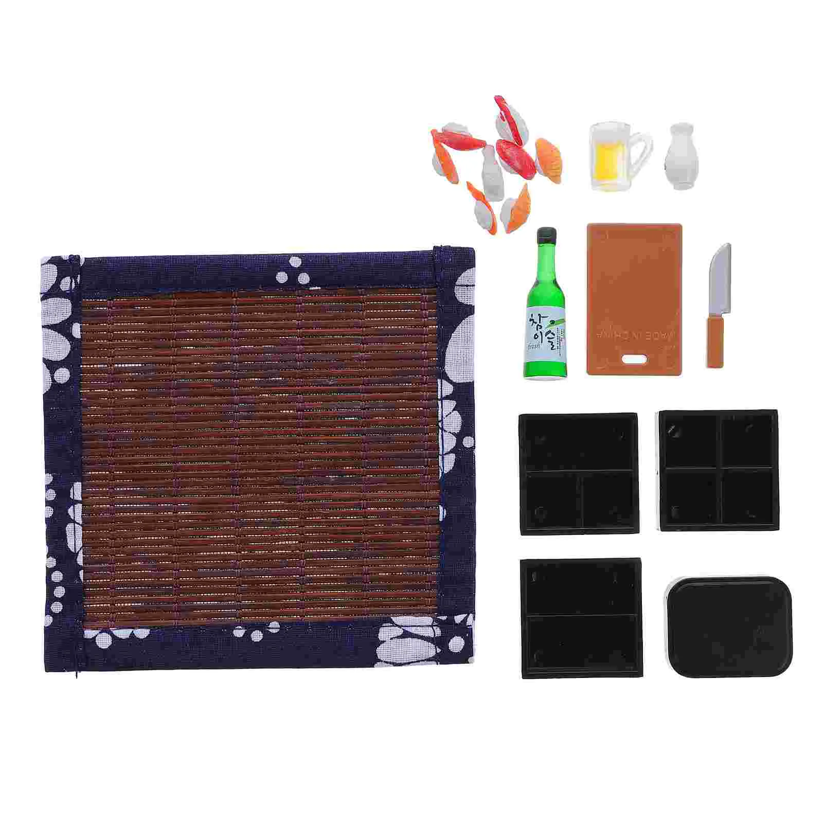 

10pcs 1:12/1:6 Scale Mini House Miniature Scenes Mini Food and Play Accessories