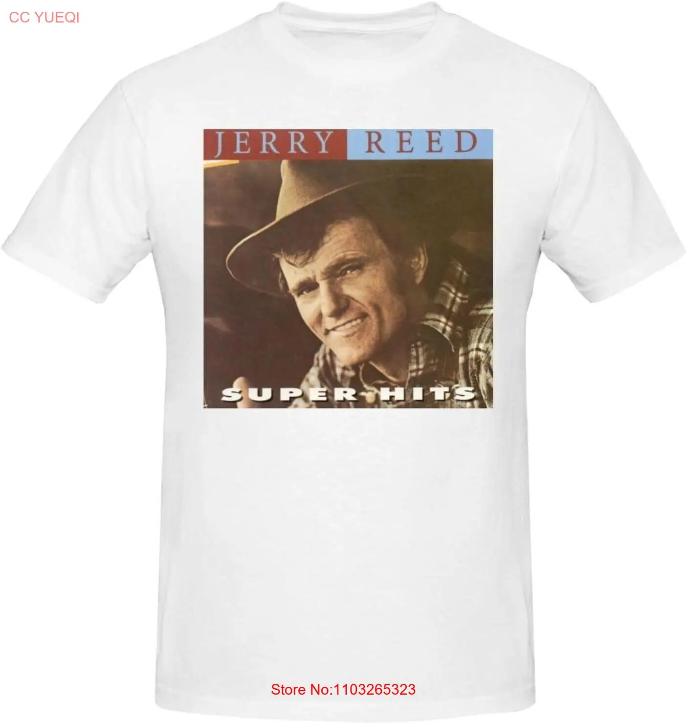 Футболка с коротким рукавом Jerry Reed классическая повседневная футболка круглым