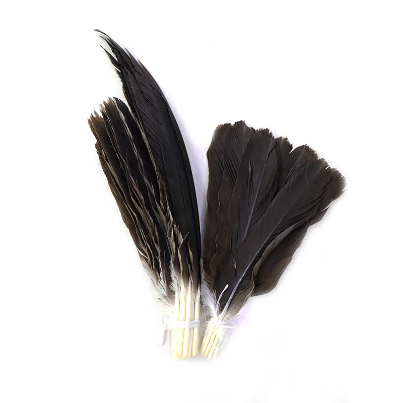 

72Pcs/Lot Natural Eagle Feathers for Crafts 40-60cm/16-24inch Long Large Black Bird Feather Decor Diy Carnival Plumes Decoration