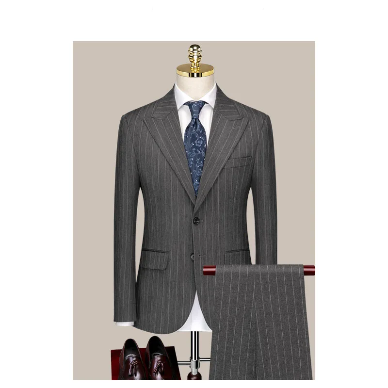 

Индивидуальный пошив, свадебное платье для жениха, блейзер, брюки, деловой стиль, высококачественное классическое платье, брюки