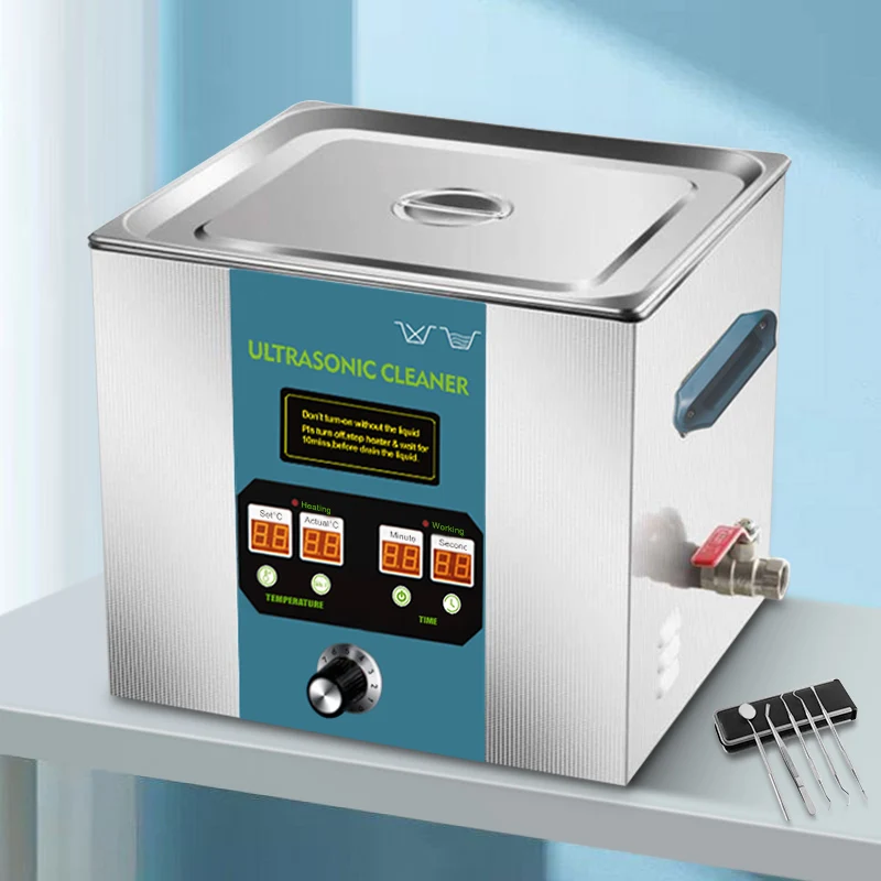 40KHz 80KHz 100KHz high frequency ultrasound vinyl record cleaning cylinder head 11liter ultrasonic cleaner