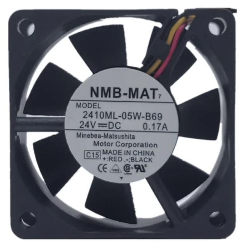 Новый вентилятор ЦП для NMB 2410ML-05W-B69 24В 0.17A 6 см преобразователь частоты охлаждающий вентилятор 6025 60*60*25 мм