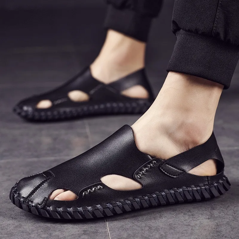 

Sandals Man Summer Baotou hollowed out deodorant trend soft soles men's shoes