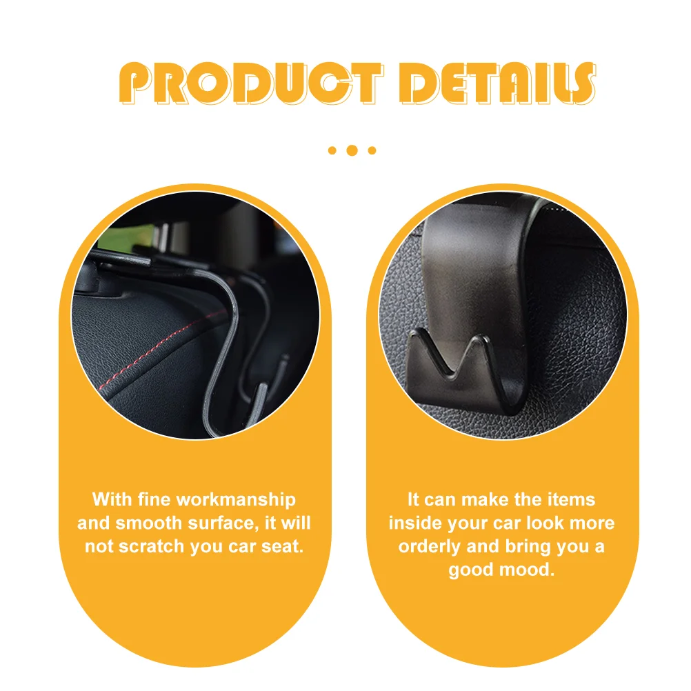 4 шт. вешалка для подголовника автомобиля крючки крепление телефона на заднем