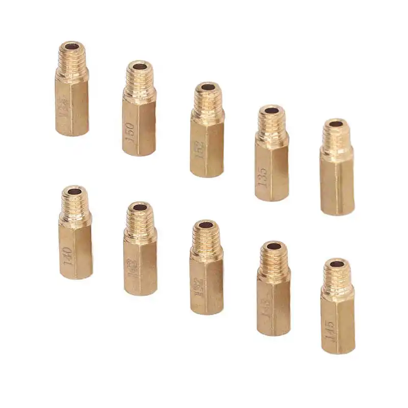 10 шт. запасные металлические шестигранные главные струи мотоциклетного