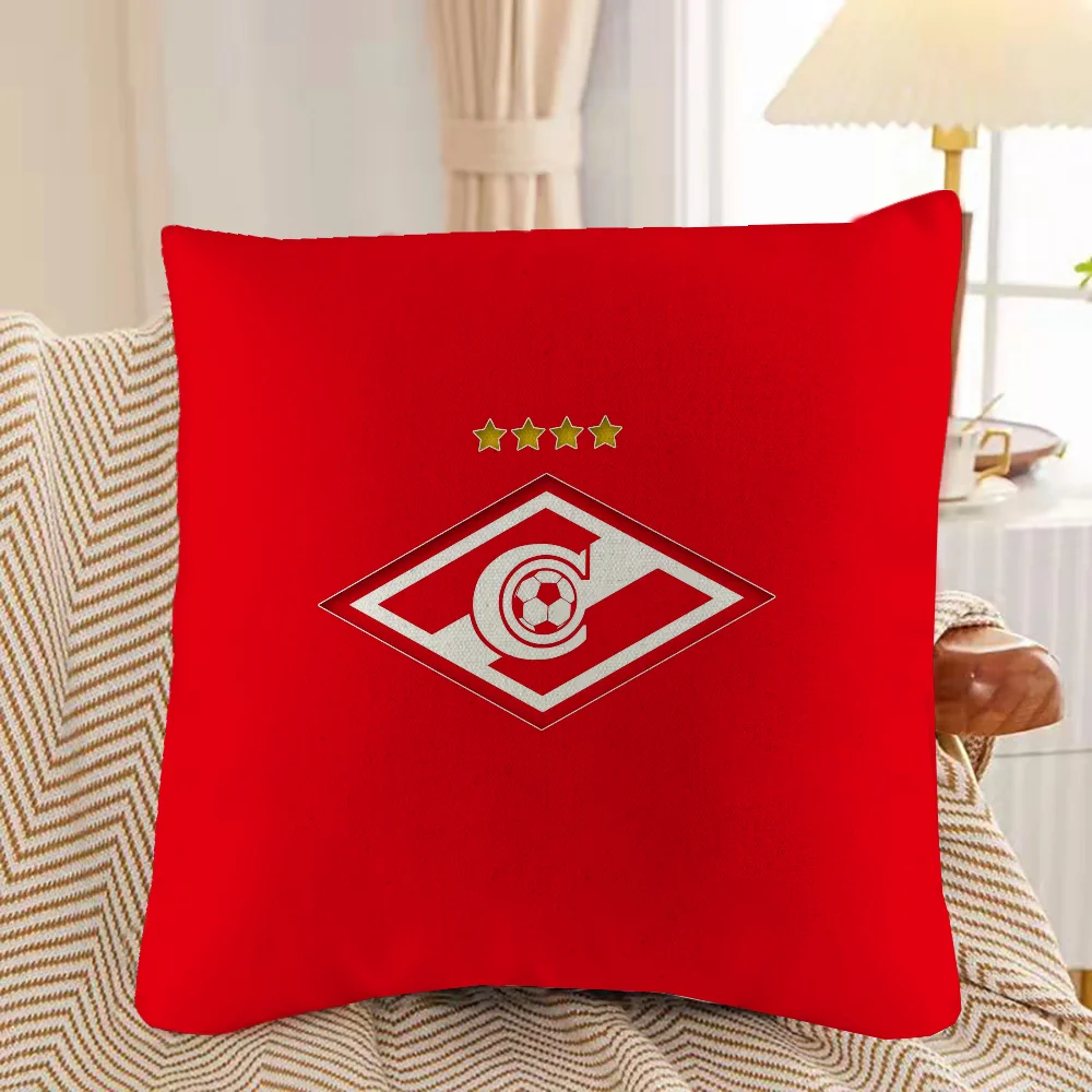 Декоративный Чехол Для Подушки FC S-spartak M-Moscow С Принтом Полиэстер Хлопок