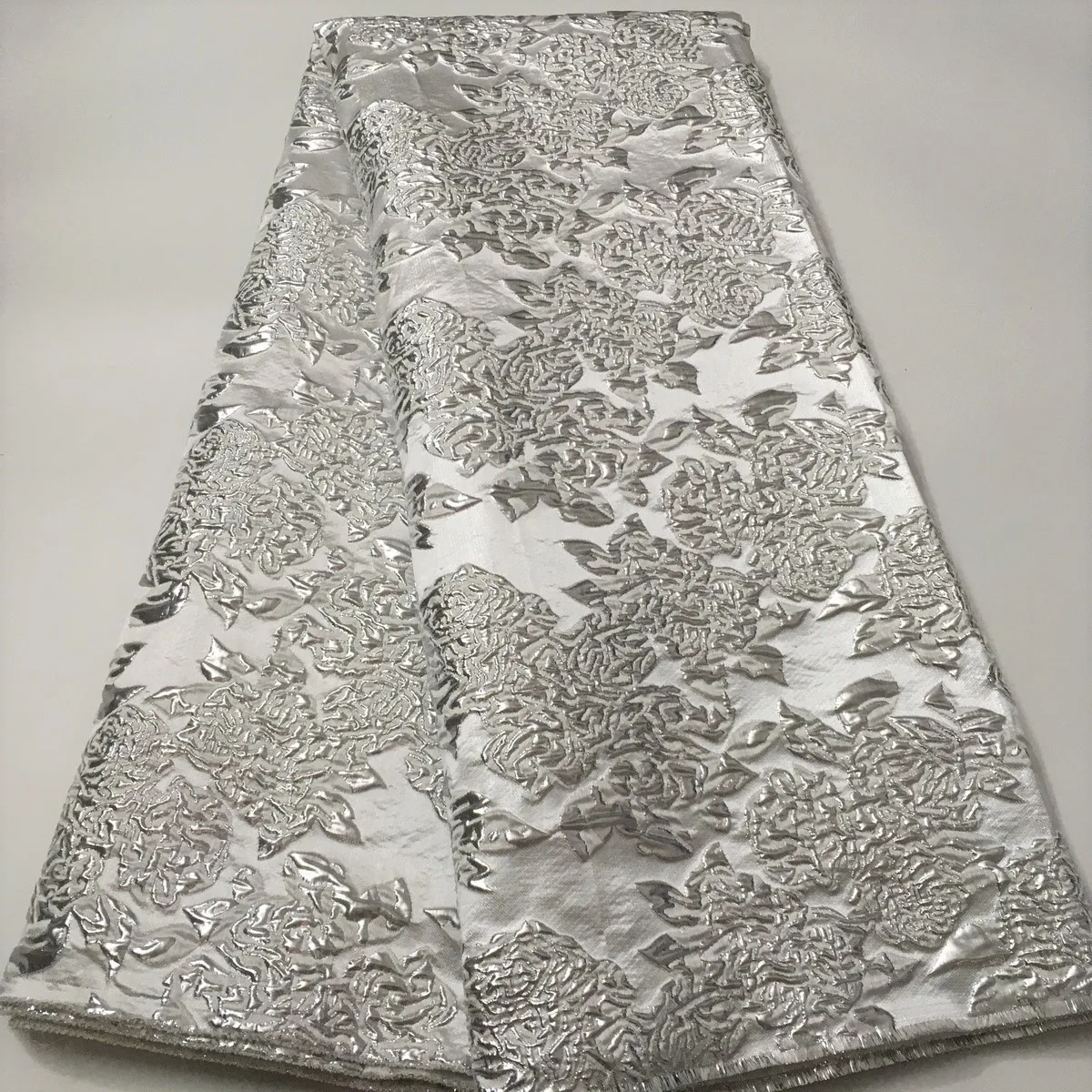 Золотая парчовая кружевная ткань с новым материалом африканская жаккардовая