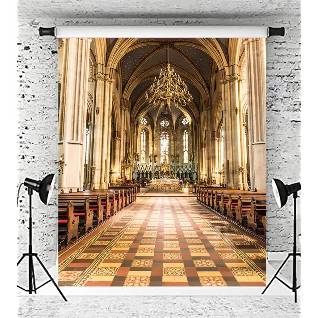 

Vinyl Custom Palace European Style Retro Classicial Photography Backdrops Props Art Castle Architecture Studio Background ZS-07