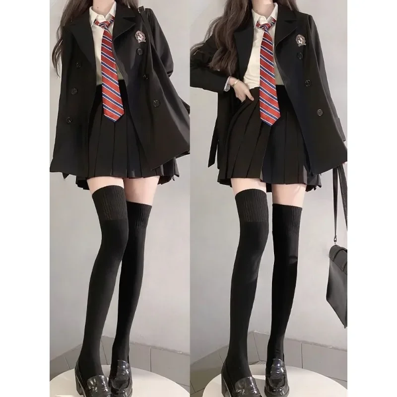 Xgoth JK юбка комплект с лацканами свободные повседневные пальто топы белые рубашки