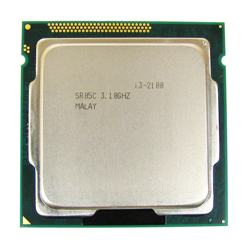 

10X для процессора Core I3 2100, процессор LGA1155, 3 Мб, двухъядерный процессор для настольного компьютера, для материнской платы B75 USB для майнинга