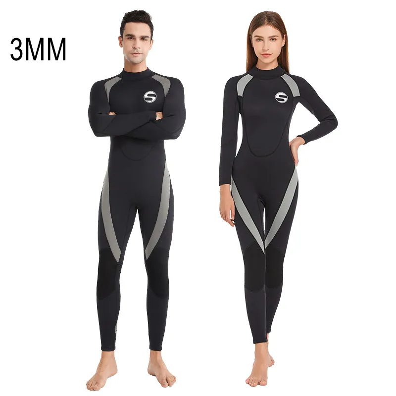 3MM Men Women Scuba Keep Warm Waterproof Snorkeling Surfing Diving Suit Neoprene UnderWater Hunting Spearfishing Swim WetSuit