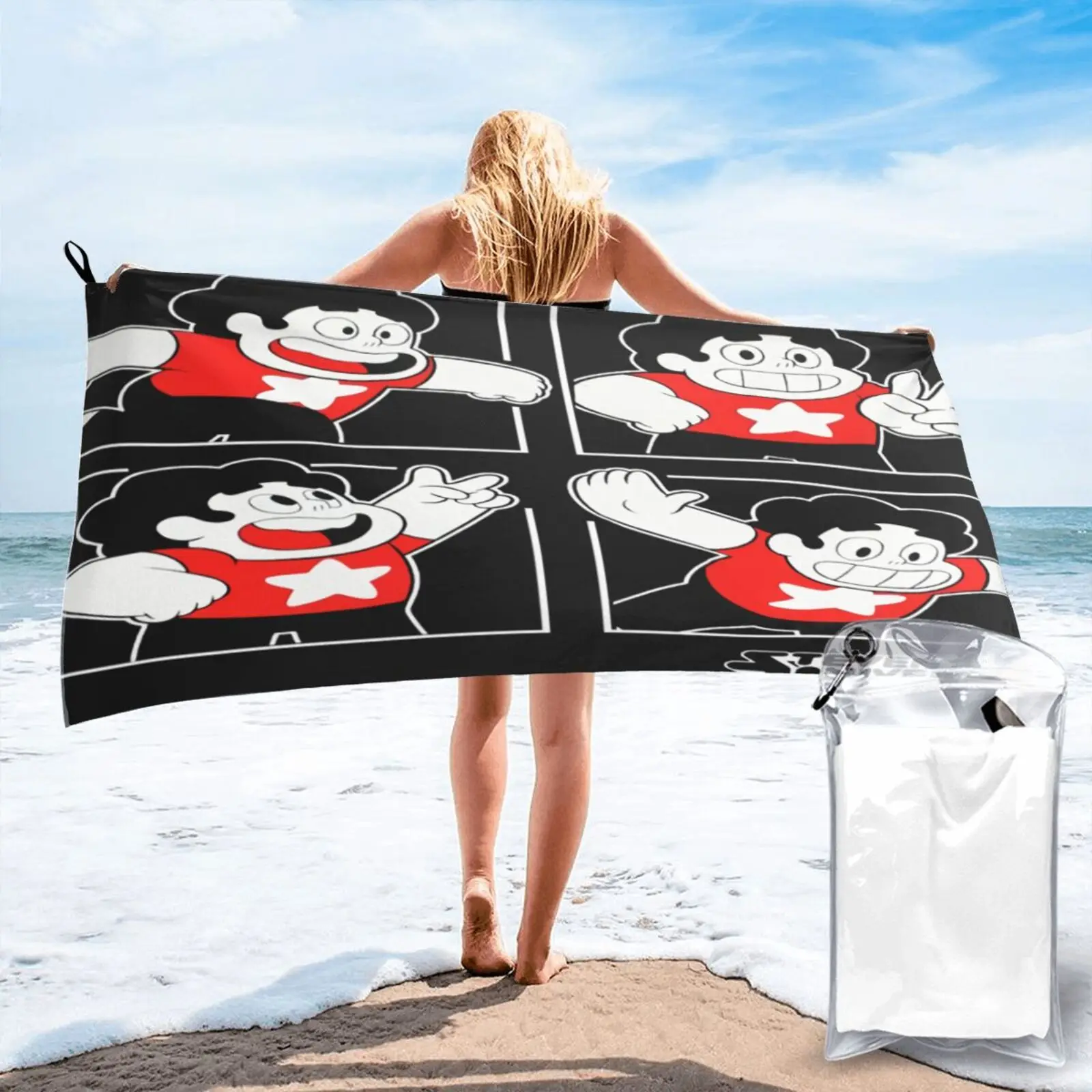 

Стивенная Вселенная, 4 поза стивенного полотенца, пляжное полотенце, пляжное полотенце, Пляжная Ванна и душ для пляжа, Пляжная сауна