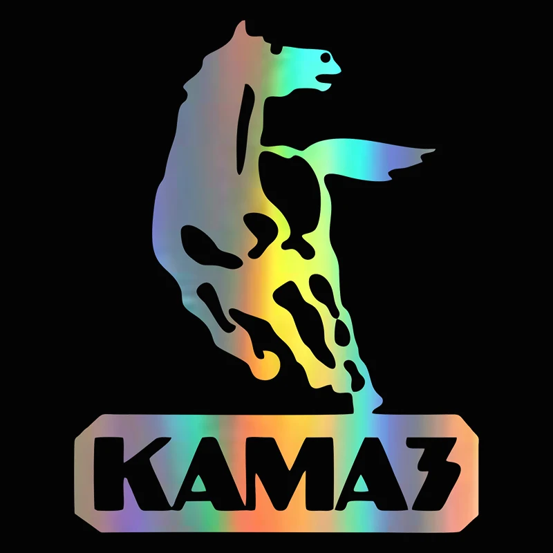 

Виниловая Наклейка С Логотипом КАМАЗ Для Автомобиля, Черно-белая, Для Декора И Стайлинга Транспортных Средств