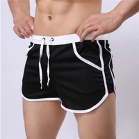 mens sport running shorts gym quick drying shorts with pocket straps comfortable bodybuilding man fitness patchwork beach shorts