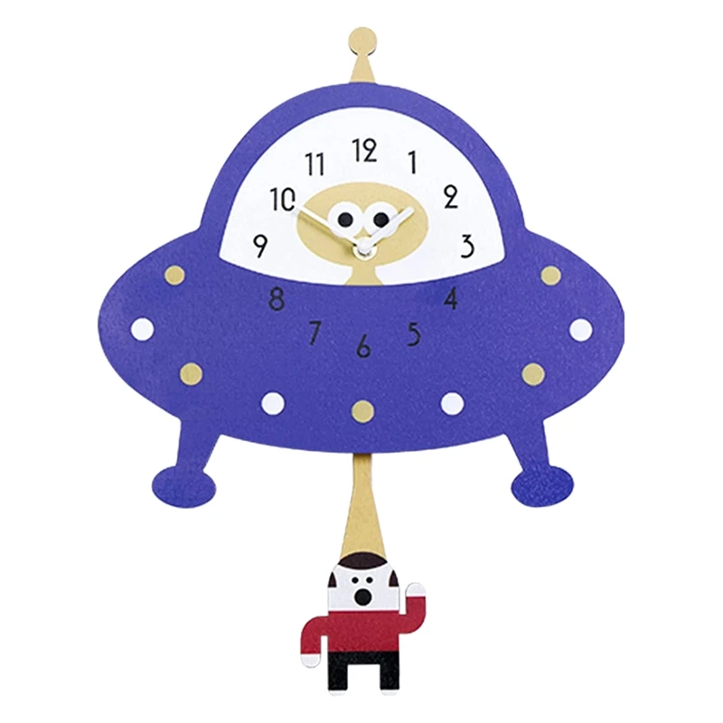 

Настенные часы для детской комнаты, настенные часы, креативное украшение для детской комнаты, детского сада, милые Мультяшные настенные час...