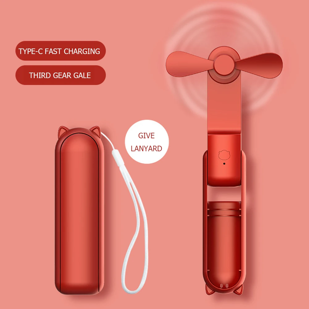 

Миниатюрный USB-вентилятор, портативные ручные электрические вентиляторы, перезаряжаемый тихий Карманный охлаждающий ручной вентилятор с п...