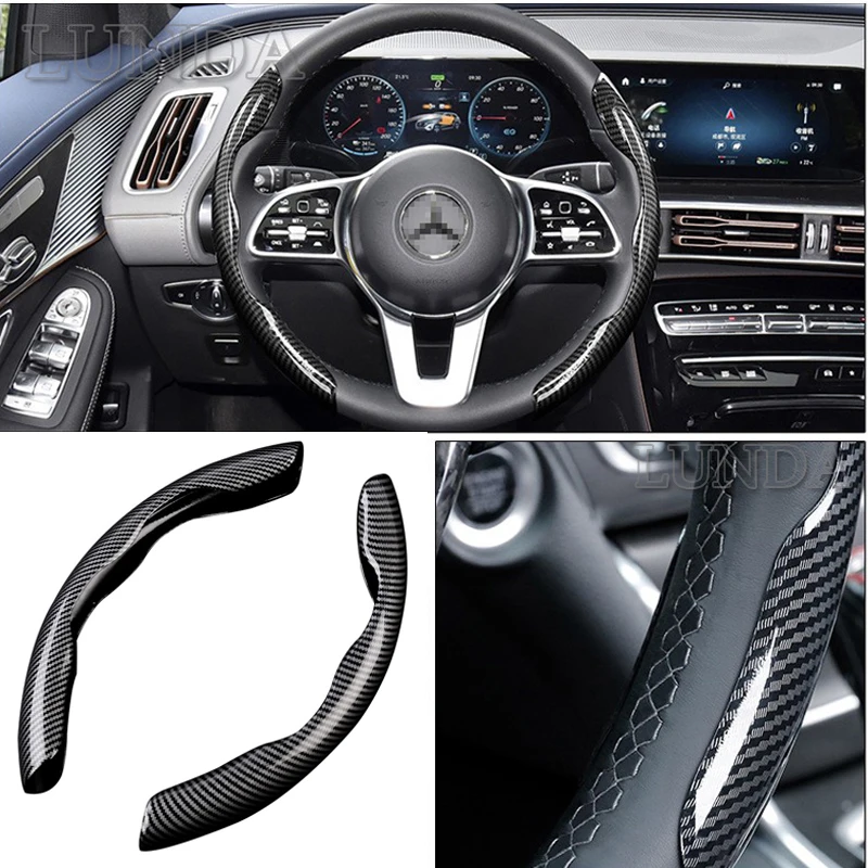 

Car Steering Wheel Cover For Mercedes Benz AMG A B C E S Class W213 E200 E260 E300 E320 GLS GLA W204 W203 W211 W212 Accessories