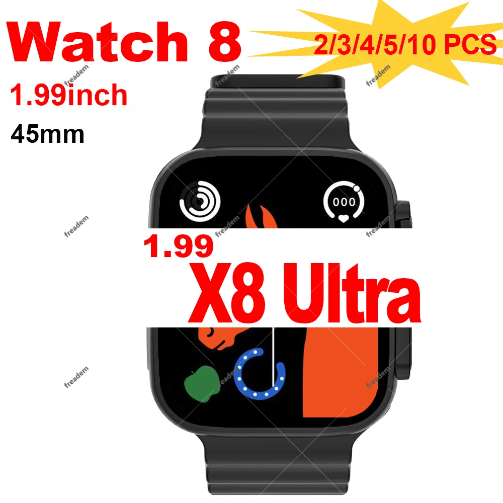 

Iwo Series 8 Men Women Smart Watch X8 Ultra 1.99inch 45mm Bluetooth Call Heart Rate Pk T800 Kd99 Ultra Smart Watch