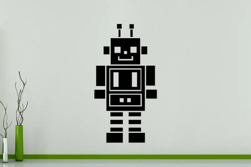 

Robot Cartoon Machine Childens Bedroom Wall Art Decal Sticker Picture Poster Decor