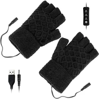 usb heated gloves unisex mitten winter hands warm gloves for indoor or outdoor heating warm gloves
