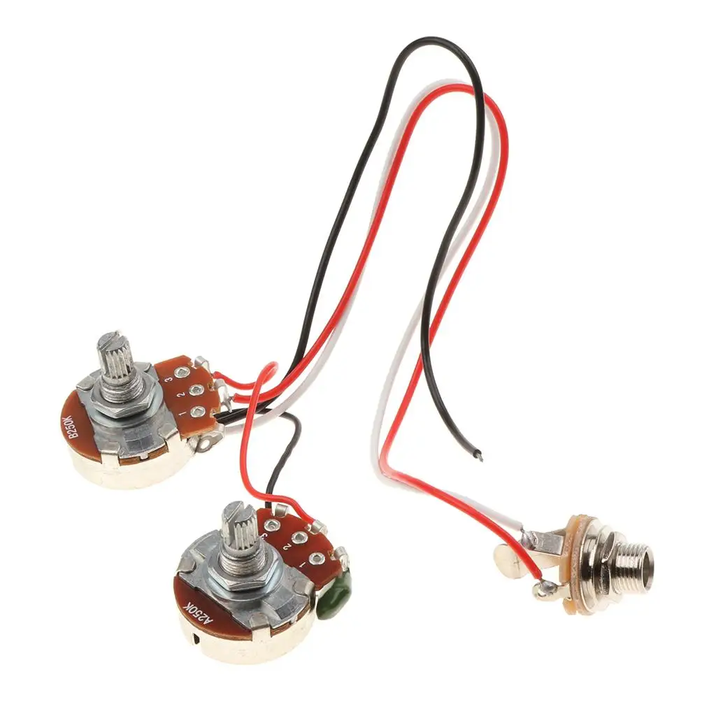 Жгут проводов для басов Tooyful предварительно смонтированный 3-позиционный тумблер