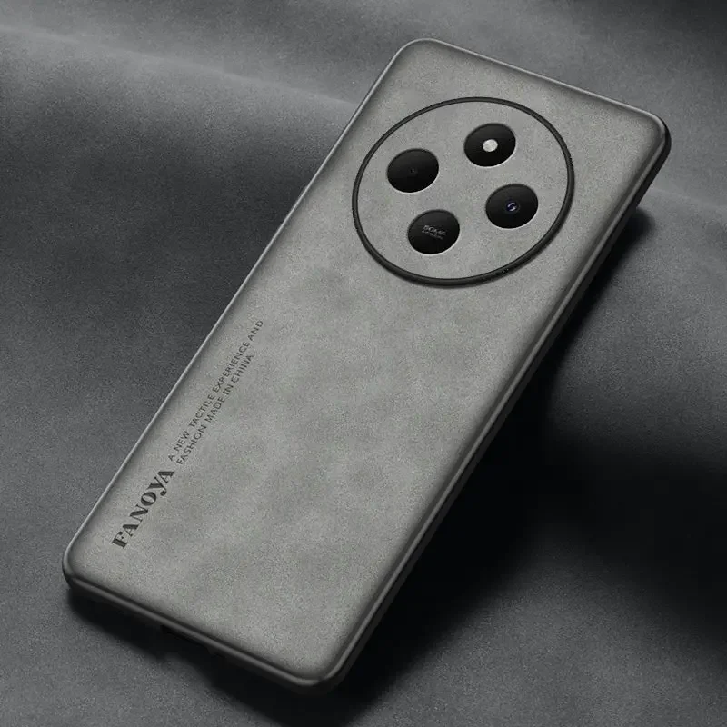 Роскошный чехол из овечьей кожи для Xiaomi Redmi 14C 4G 14R 13C защитный Ударопрочный