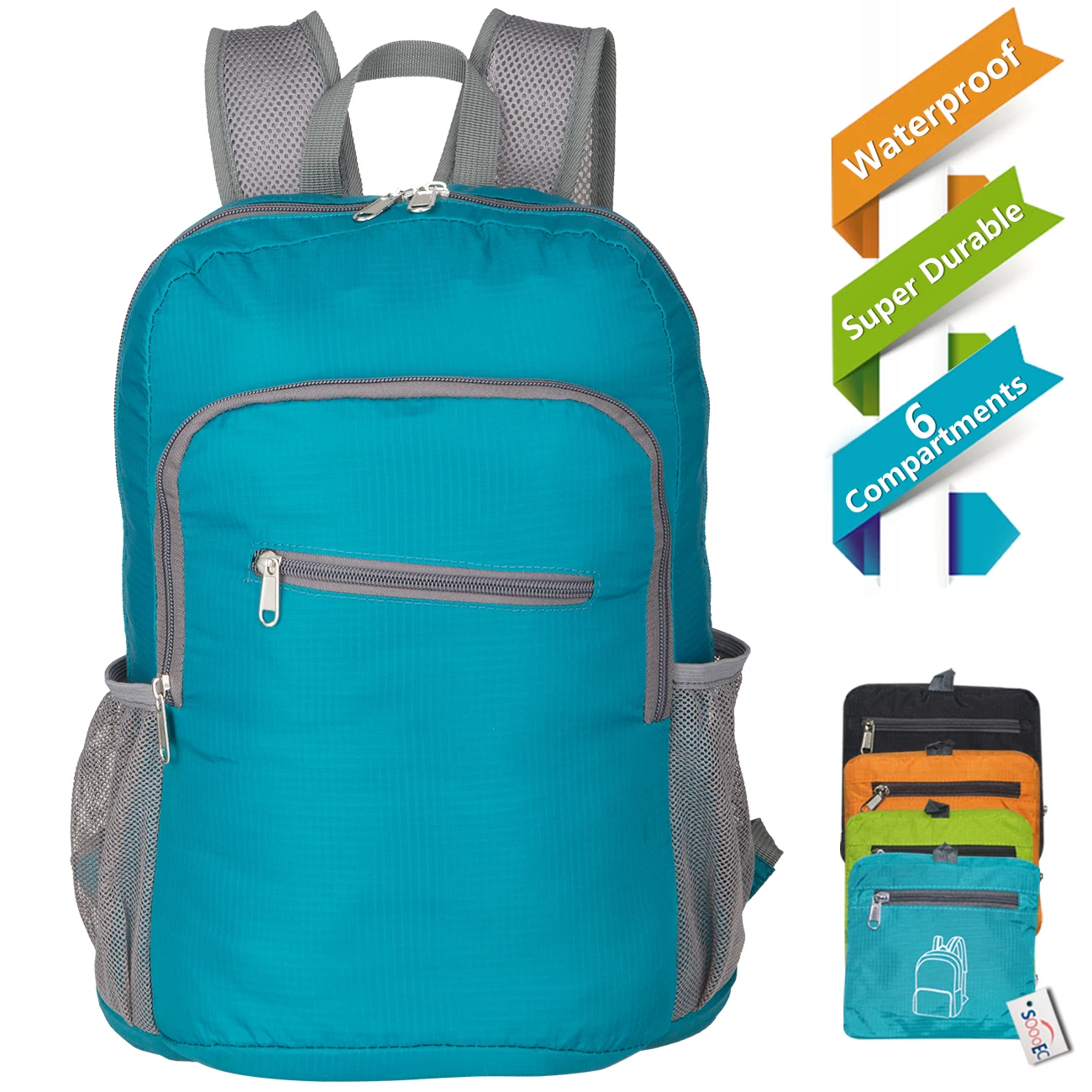 

Foldable Backpack Lightweight Daypack Packable Travel Bag Water Resistant Durable for Hiking Camping Cycling RL10-0010