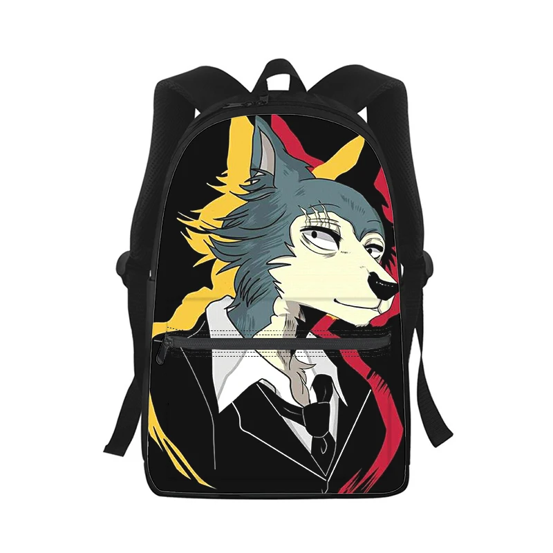 BEASTARS Anime Men Women Backpack 3D Print Fashion Student School Bag Laptop Backpack Kids Travel Shoulder Bag