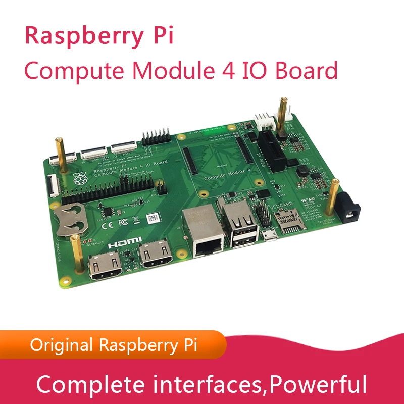 CM4IO Raspberry Pi Official Compute Module 4 IO Board ,  for all RPI CM4 Optional Metal or Acrylic Case