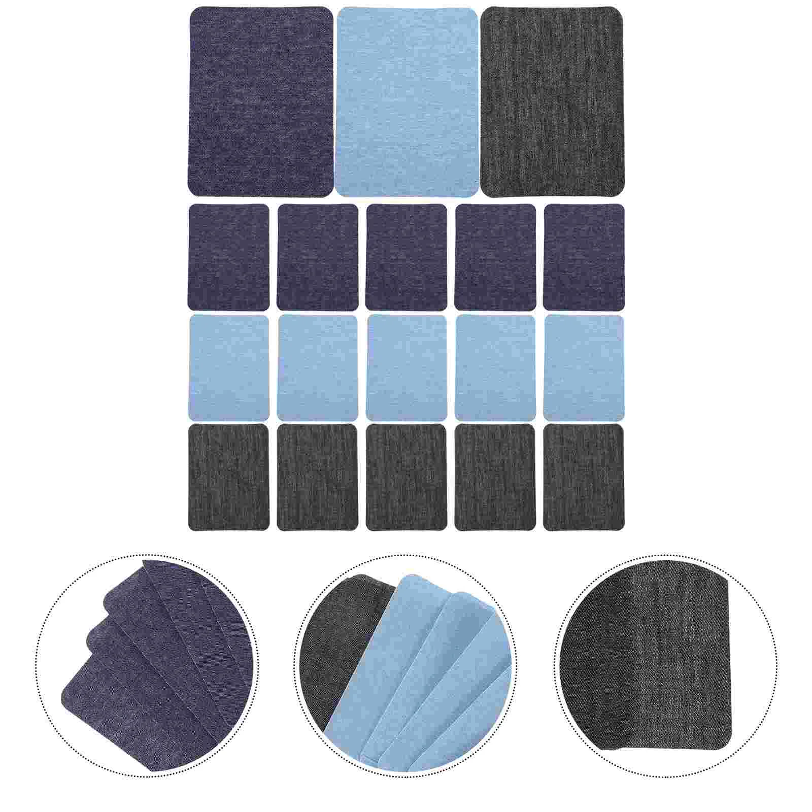 

18Pcs Daily Use Small Repair Patches Iron On Patch Denim Patches For Jeans Repair Iron On Repair Patches for Clothes Pants