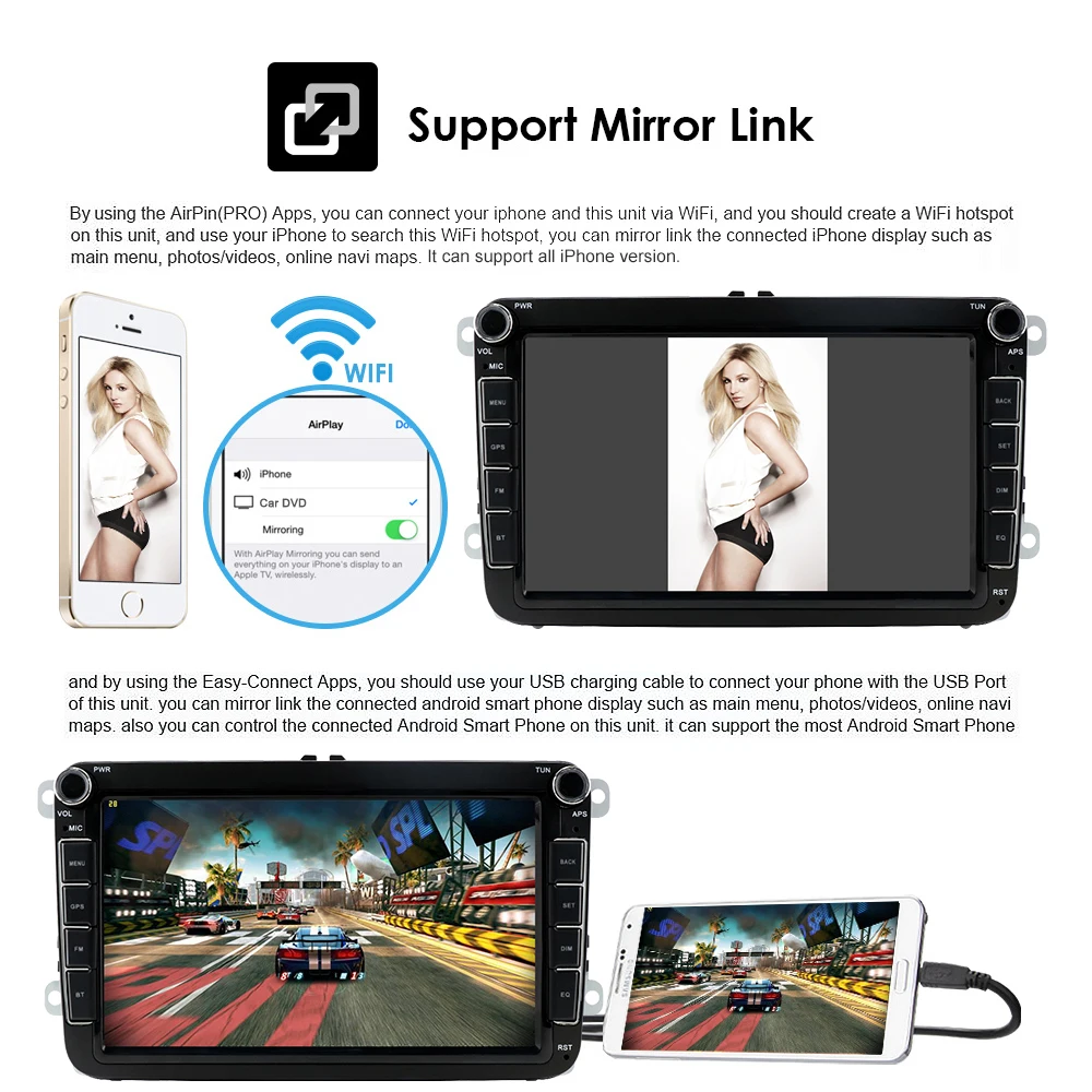 Автомобильный радиоприемник AI Carplay Android 10 мультимедийный плеер аудио стерео