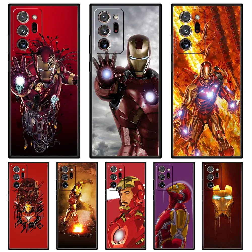 

Cover Case for Samsung Galaxy Note 8 9 10 20 Plus Lite Ultra F12 F22 F23 M12 M23 M33 M52 Soft Shell Iron Man Marvel Super Hero
