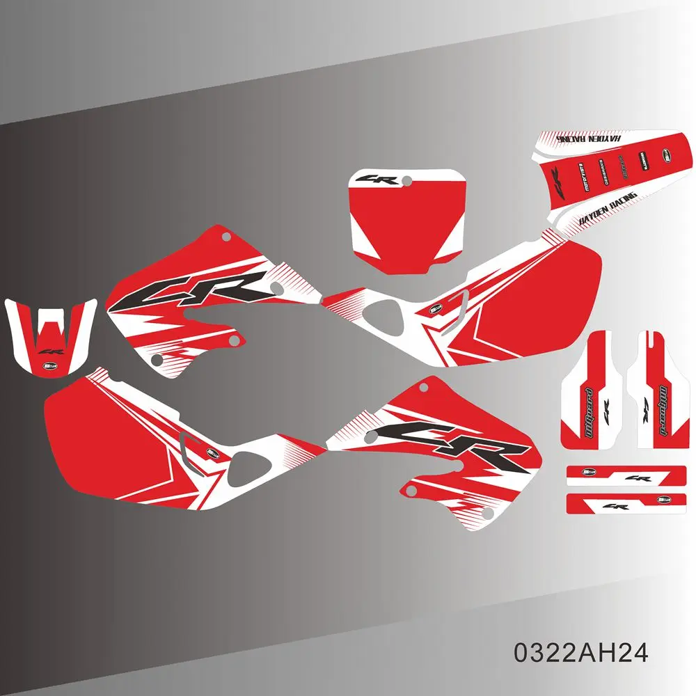 Для Honda CR125 CR 125 1998 1999 CR250 250 1997 полностью графические наклейки на задний план