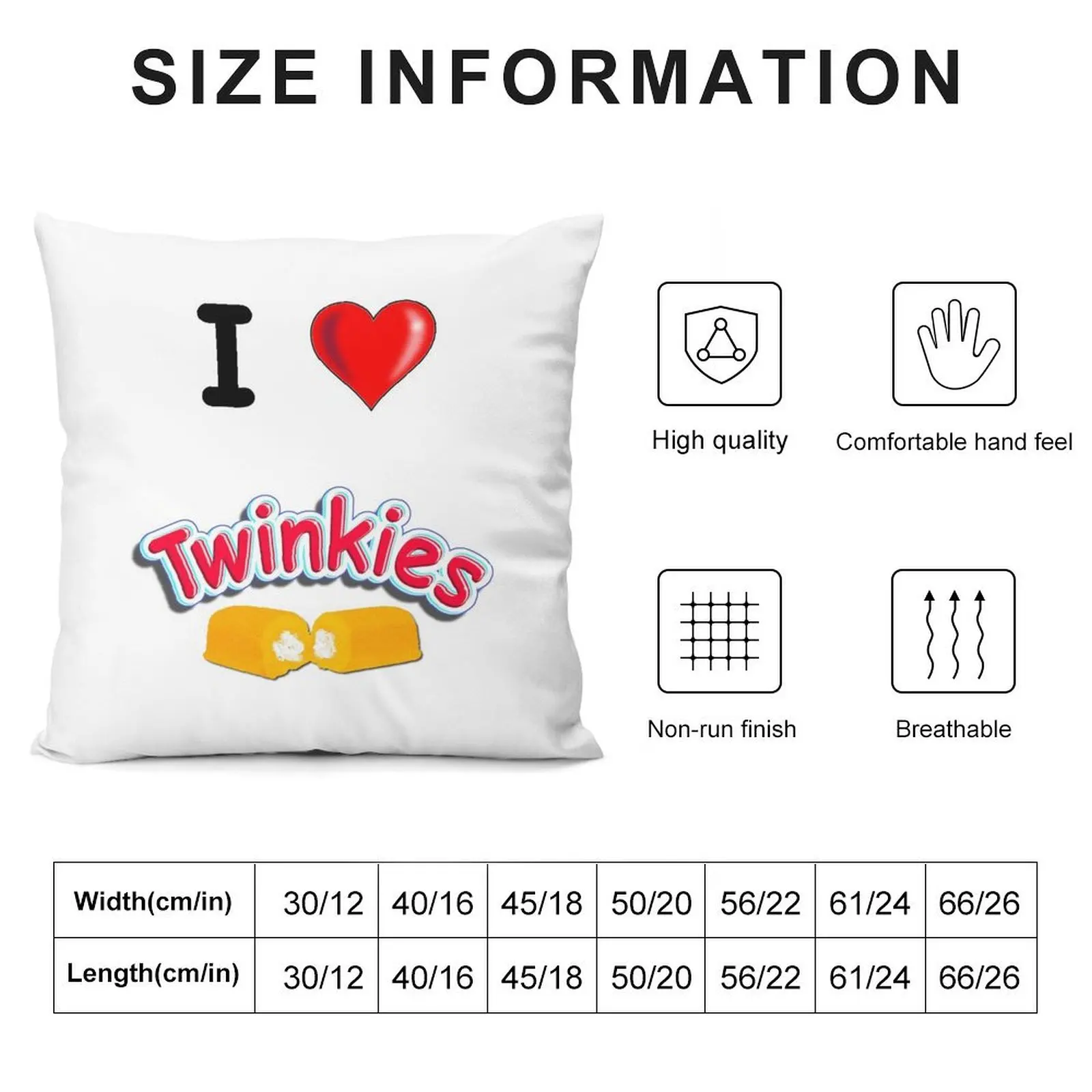 Наволочки для подушек I Love Twinkies декоративные предметы украшения дома