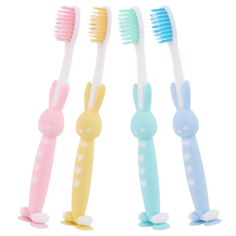 

4 Pcs Children's Tooth Brush Kids Daily Use Tooth Brush Comfortable Manual Tooth Brush Pp Toddler Tooth Brush Baby