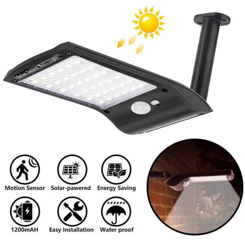 

LED Solar Wall Lamp Outdoor Solar Induction Lamp Human Courtyard Wall Lamp Waterproof Stairs Outdoor Waterproof Courtyard Light