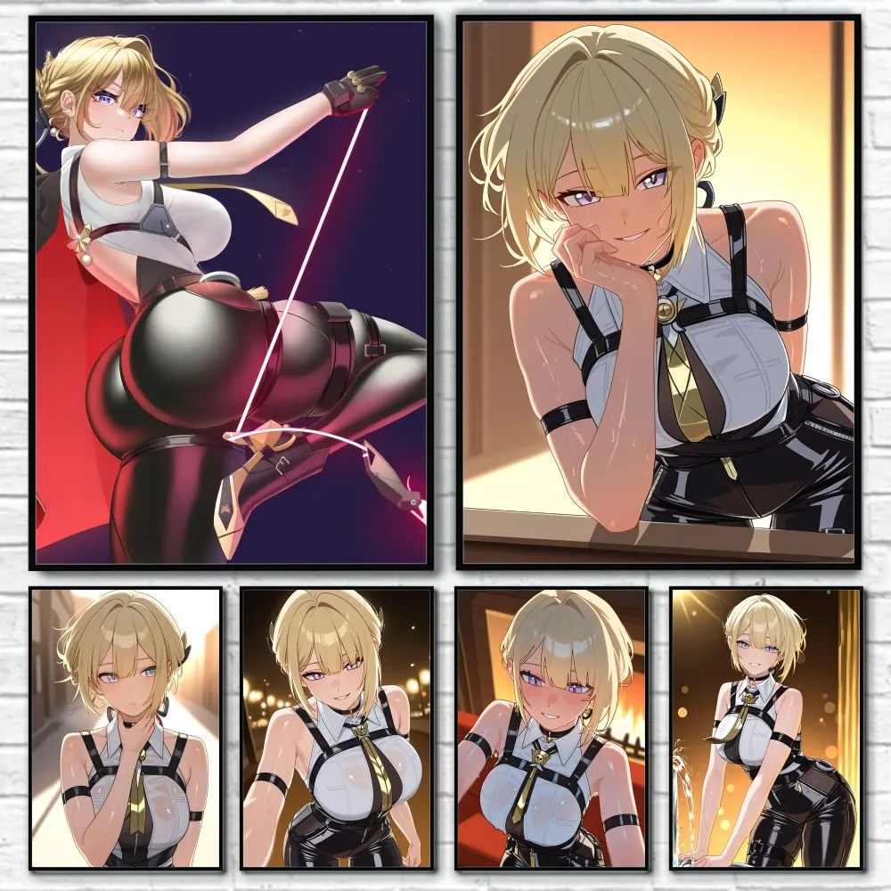 Evelyn Chevalier Zenless сексуальная девушка плакат липкая стена художественная печать