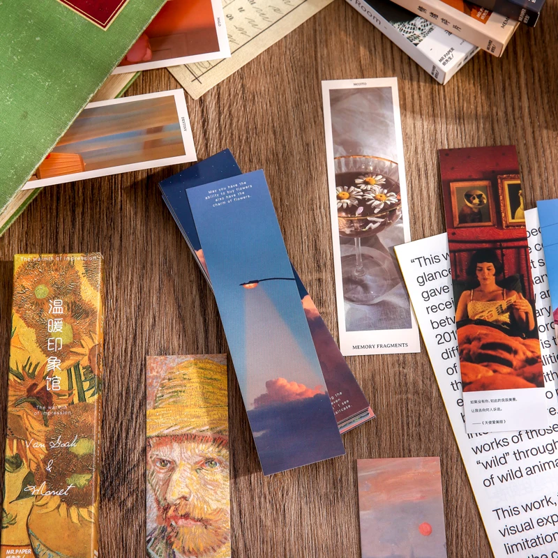 

30Pieces Painting Classic Movie Bookmarks Handamde Stationery Supplies views Scrapbooking Supplies Paper Gift Tag 15CM