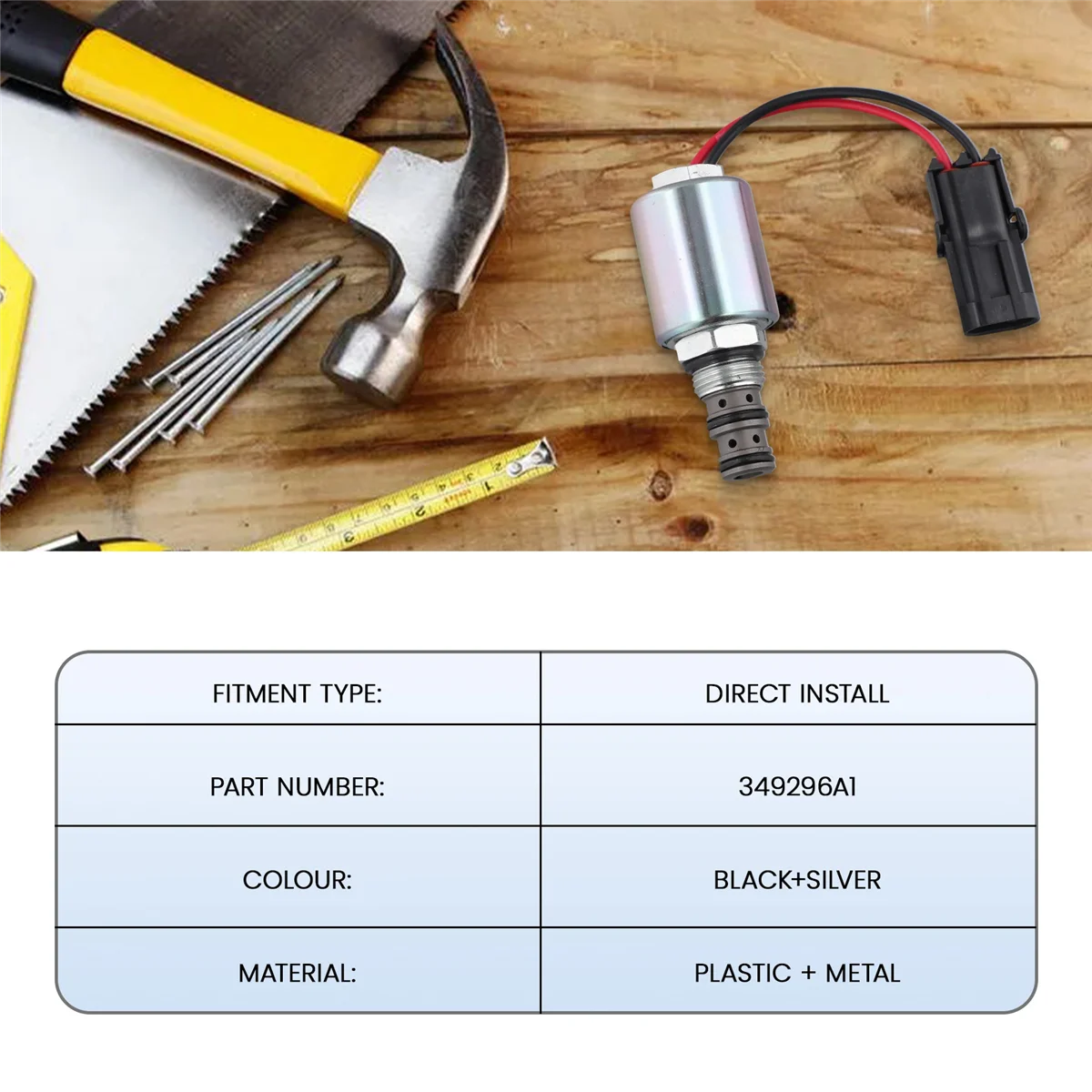 349296 Электромагнитный клапан A1 для трактора новый корпус 580N 580SN 580M 580ST 580T