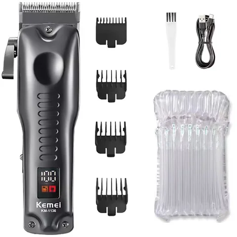 Профессиональная Беспроводная Машинка для стрижки волос от Kemei для мужчин, электрический триммер для бороды и волос, Парикмахерская перезаряжаемая машинка для стрижки волос