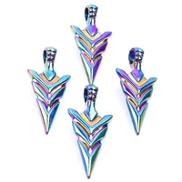 4pcslot fashion rainbow color arrow charms zinc alloy pendant for necklace earrings bracelet jewelry making diy accessories