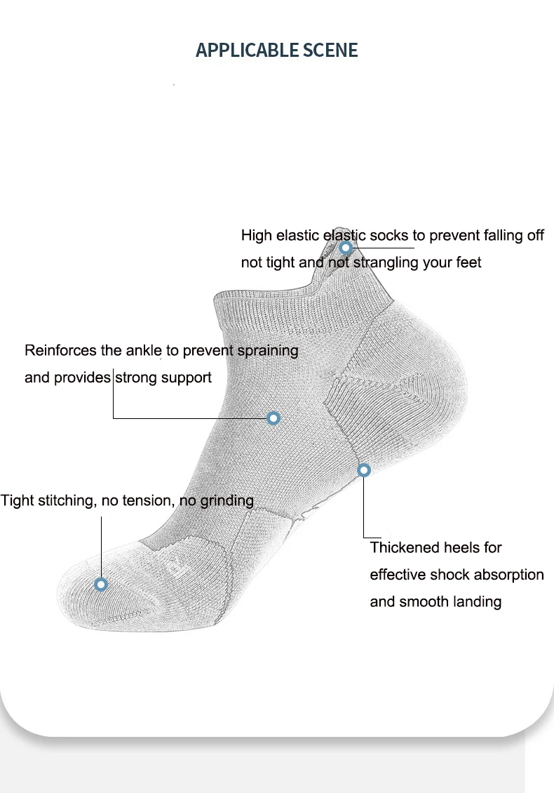 Men's Boat Socks Women Short Tube Towel Bottom Outdoor Sports Socks Sweat Absorbing Basketball Socks Running Fitness Socks