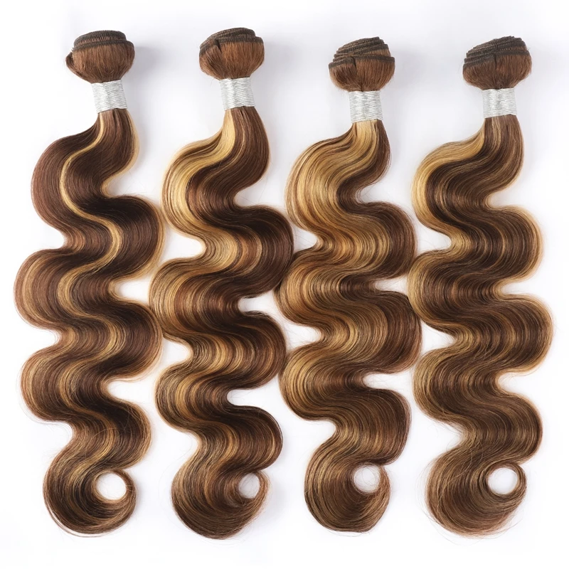

Highlight Body Wave Hair Bundles Piano Color Bundles Ombre Honey Blonde Weave Hair Extensions For Woman
