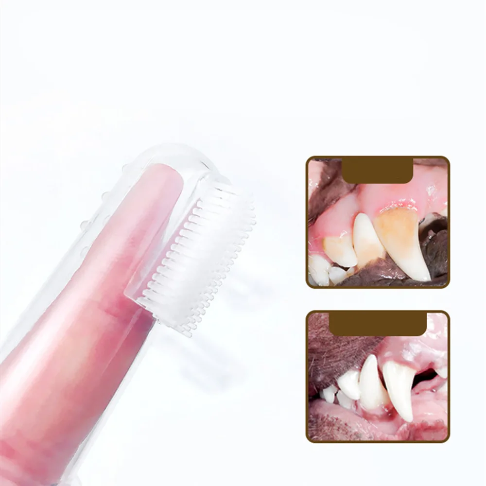 

Finger Cat Product Breath Hot Silicagel Tool Pet AntiBite Toothbrush Soft Teeth Cleaning Dog Brushes Bad Natural