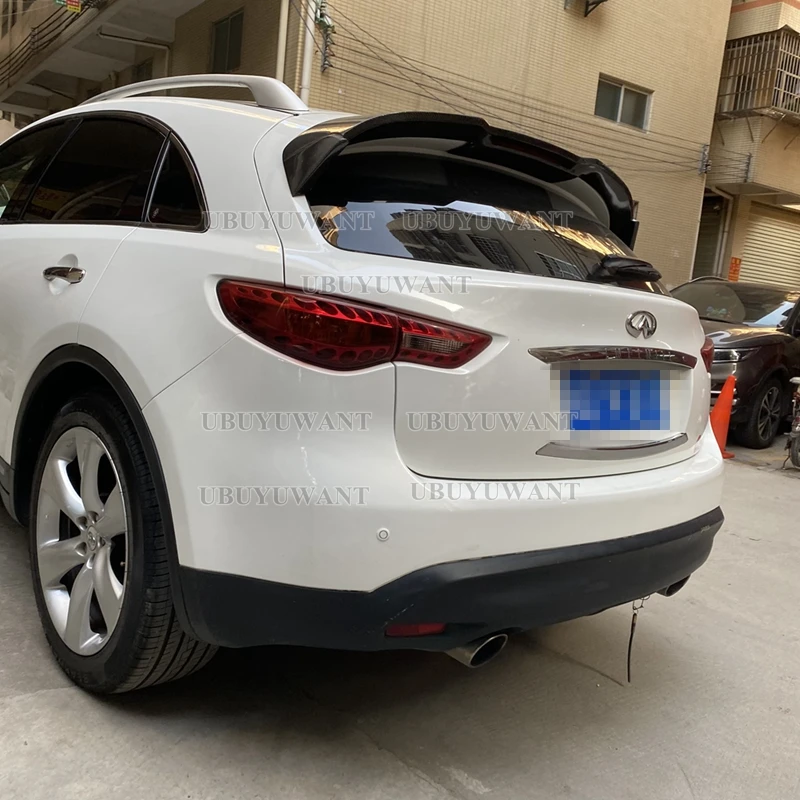 

Спойлер из углеродного волокна с глянцевой отделкой для Infiniti FX35 FX38 FX 35 37 50, сплиттер для губ заднего крыла, бампер для дрифта 2009-2013