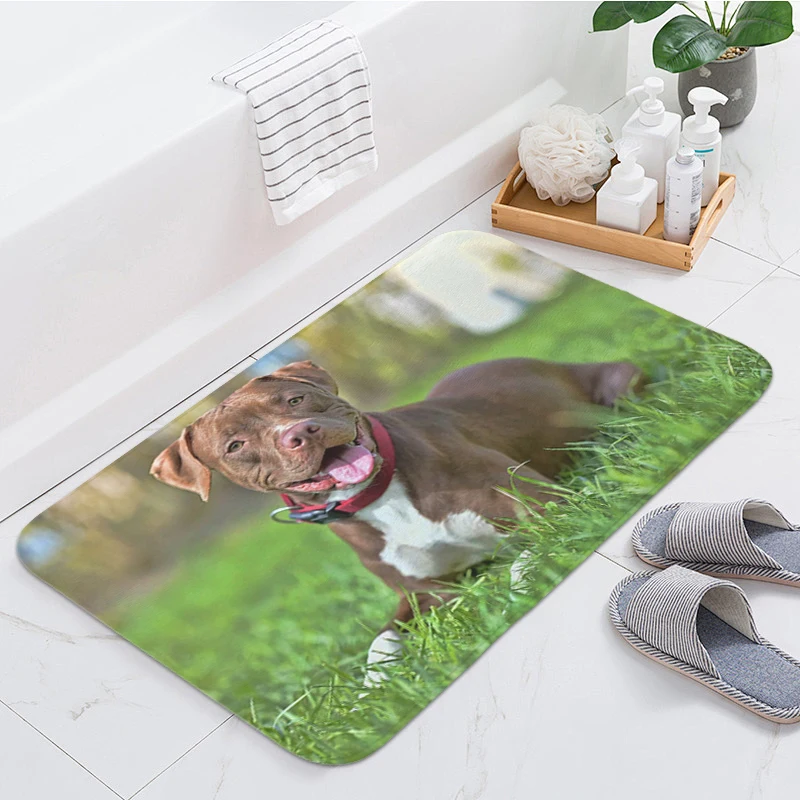 Бультерьер коврик для ног ванной комнаты ковер гостиной напольный кухни