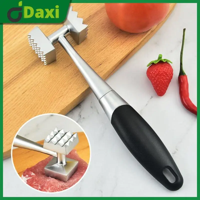 

Durable Rib Breaker Portable Tenderizer Needle Household Stainless Steel Meat Beat Hammer Kitchen Gadget Silicone Handle