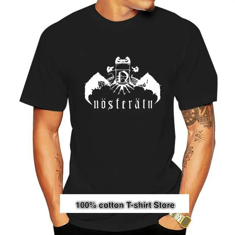 

NOSFERATU-camiseta negra para hombre y mujer, ropa de tendencia, talla S-5XL, 11 colores