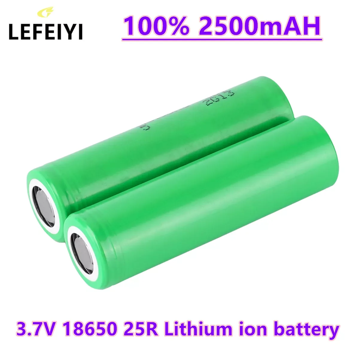 

NEW2023 LEFEIYI INR18650 25R 3.7V 2500mAh Rechargeable Li-ion Battery High Capacity For Remote Control Durable Replacement Batte